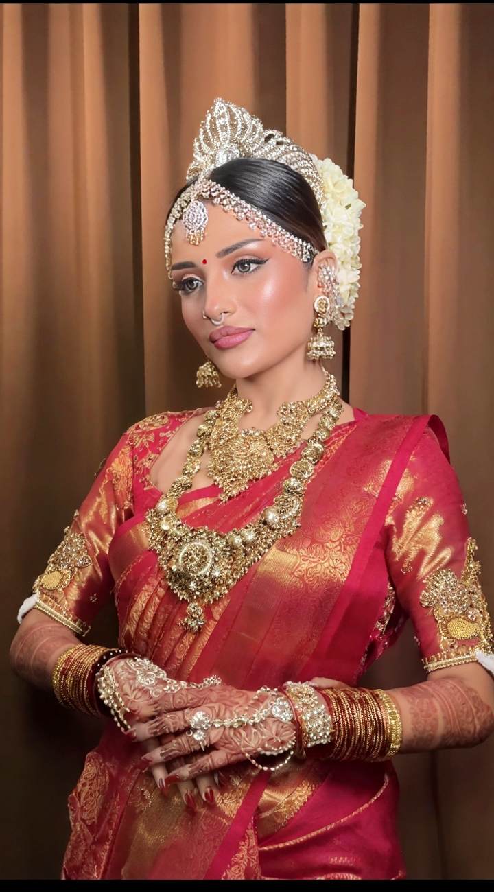 Traditional bridal makeup