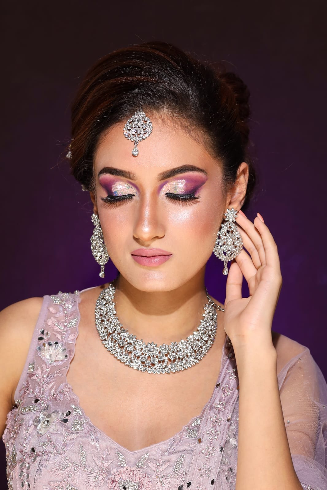 Lavender editorial makeup by DSB Makeovers